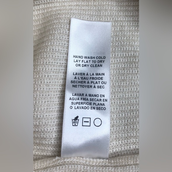 Frame denim ruffle, one shoulder wool blend sweater size X S - Picture 6 of 11